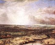 Philips Koninck An Extensive Landscape with a Hawking Party Norge oil painting reproduction